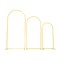 Gold Metal Semi-Circle Arch Backdrop Stand Set, 3-Piece Event Display